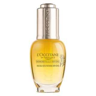 L'Occitane en Provence Immortelle Olio Divino Anti-Età Viso Collo e Décolleté 30 ml — Olio viso