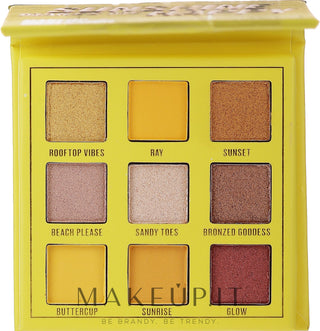 Makeup Obsession Mini paleta cieni do powiek Sunshine Makes Me Happy 0,38 g
