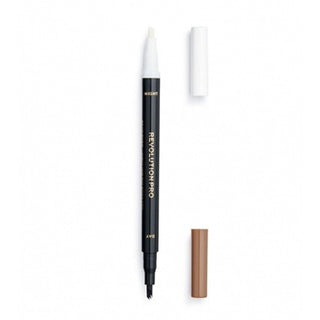 Makeup Revolution Κρέμα Φρυδιών 24 Ώρες Ημέρας & Νύχτας Μολύβι Καφέ Σταχτί 16ml