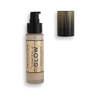 Makeup Revolution Corregge e illumina Fondotinta F2 23 ml — Fondotinta