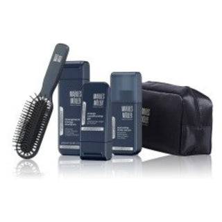 Coffret Cheveux Marlies Möller Gel Fixation Flexible 100 ml + Shampooing Énergisant 200 ml + Brosse Paddle 