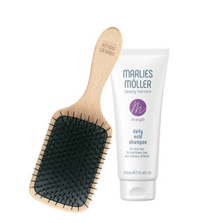 Set Marlies Möller Marine Moisture Scalp Brush and Delicate Silicone-Free Shampoo 100ml 