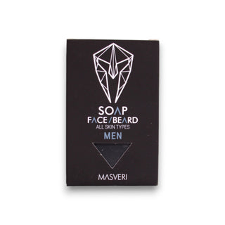 Masveri 수염 비누 얼굴 모든 피부 타입, 100g