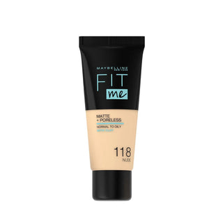 Maybelline Tilpas mig! Matte + Porefri Foundation 118 Nude 30ml