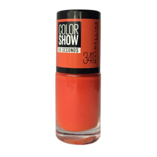 Maybelline 컬러쇼 60초 네일 폴리쉬 341호 오렌지 어태치 7ml