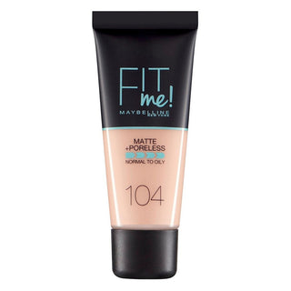 Maybelline Fit Me Matte + Poreless Flydende Foundation 104 Elfenben Soft 30ml