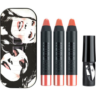 Nudestix مجموعة ميني كيت فاوندر كيت ألي، تايتاي، جماما، مجموعة مرطب الشفاه والخدود