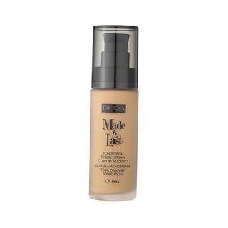 Pupa Långvarig makeup SPF 10 Made To Last (Total Comfort Foundation) 30ml 003 Mörk elfenben