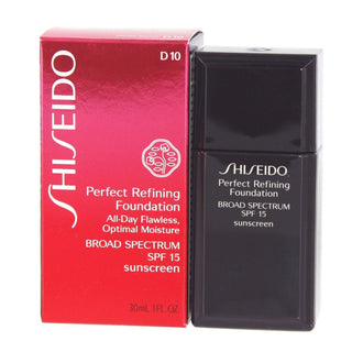 Shiseido Fond de ten lichid hidratant Perfect Refining D10 Maro auriu SPF 15 30 ml