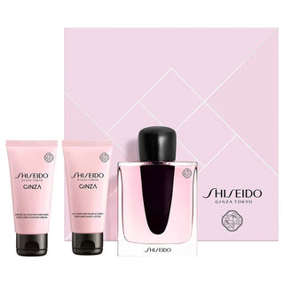 Set Shiseido Ginza Eau De Parfum Femeie 50 ml + Loțiune de corp hidratantă 50 ml + Gel de duș 50 ml 