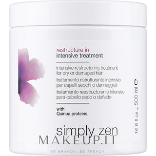 Simply Zen Restructure In Maschera in Crema per il Trattamento dei Capelli 500 ml — Maschera capelli