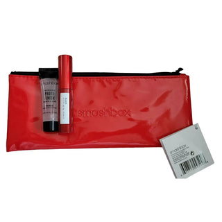 Smashbox Set Deluxe Trial Mascara Super Fan Negru 5 ml + Primer Photo Finish 7,1 ml cu Trousse Roșie 