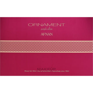 Afnan Coffret cadeau Ornament Purple Allure EDP 100 ml, gel douche 100 ml et lait corporel 100 ml - 100 ml