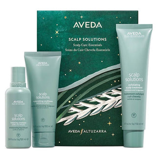 Aveda Holiday Scalp Solutions Exfoliating Essentials Presentset för hår utan densitet, 3 st