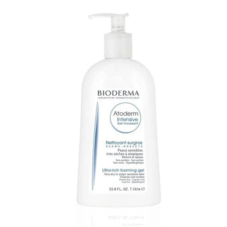 Bioderma Atoderm Intensive Gel Moussant 1000 ml - Nourishing Shower Gel for Atopic and Sensitive Skin 