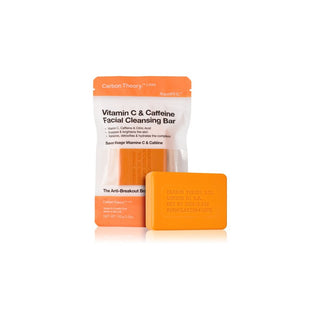 Carbon theory Vitamin C & Caffeine Facial Cleansing Bar - Facial Cleansing Soap - 100.0g