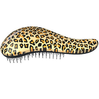 Dtangler Hiusharja keltaisella leopardikuvioisella kahvalla