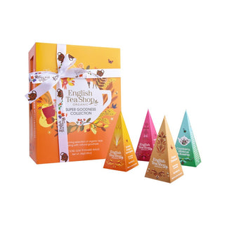 English Tea Shop Collezione Regalo Super Goodness Arancione BIO 12 piramidi — Tè