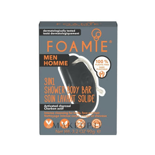 Foamie Man 3in1 Body Bar Shower Activated Carbon 90 g