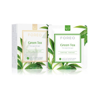 Foreo Mască revigorantă și calmantă cu ceai verde Ufo™ 6 x 6 g