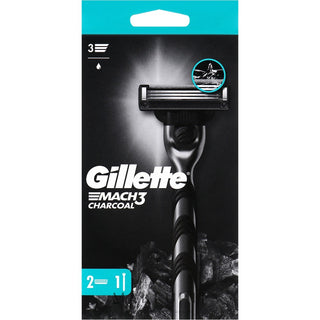 Gillette Mach3 Carbon Barberkniv + 2 Udskiftningsblade