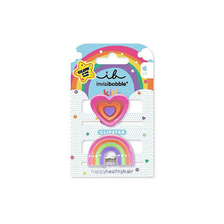 Clipstar Glow Happy Heart - Hair Clip 2pcs