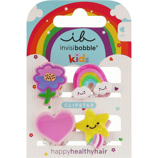 Invisibobble Clipstar Happy World - Hair Clips 4pcs