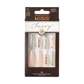 Kiss my face Unghie di classe Premium sofisticate 30 pezzi — Unghie finte