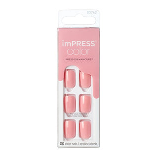 Kiss my face ImPRESS Color Pretty Pink Unghie 30 pezzi — Unghie artificiali