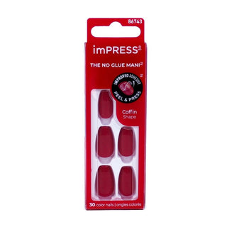Kiss my face ImPRESS Color MC Reddy or Not 30 pezzi — Unghie artificiali