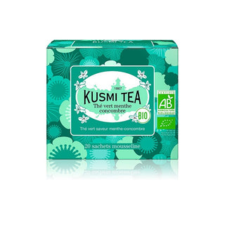Kusmi Tea Tè Verde con Cetriolo e Menta Bio 20 sacchetti 40 g — Tè Verde
