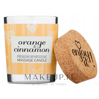 Magnetifico Power of Pheromones Candela Massaggio Enjoy It Cannella Arancia 70 ml — Candela massaggio