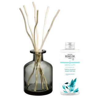 Maison berger paris Set de Regalo Difusor de Aroma Happy Grey + Recambio Frescura de Agua 180ml