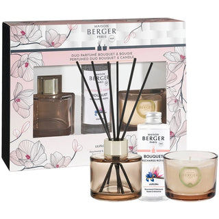 Maison Berger Paris Bolero Magnolia Liliflora 80 ml + Candela 80 g — Set Diffusore di Aromi
