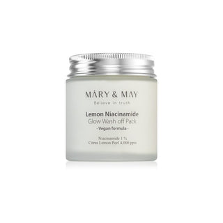 Mary & may قناع تنظيف الوجه بالنياسيناميد والليمون - 125 غرام