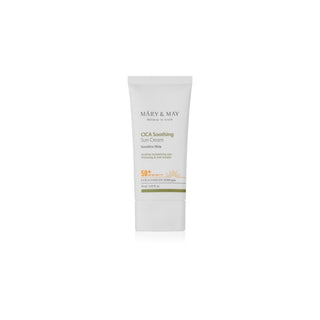 Mary & may CICA Beroligende Solkrem SPF 50+ - 50ml