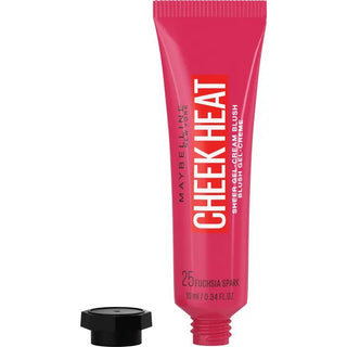 Maybelline Cheek Heat 25 Fuchsia Spark 8ml — Blush cremoso