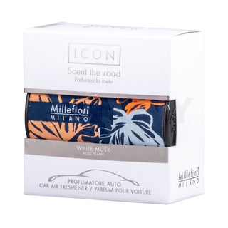 Millefiori Milano Icon Auto Luchtverfrisser Witte Musk Bloemenstof