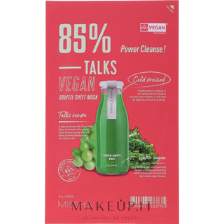 Missha Talks Vegan Power Cleanse (Mască textilă comprimabilă) 27 g