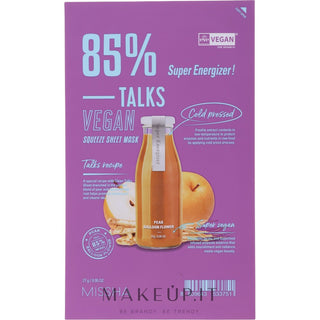 Missha Talks Vegan Squeeze Super Energizer (mască textilă) 27 g