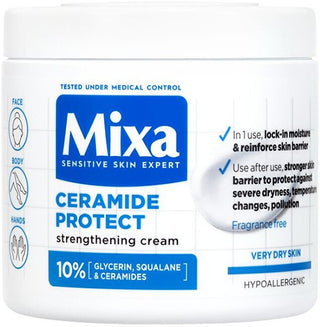 Mixa セラミドプロテクト ストレングスニングクリーム（極度乾燥肌用） - 400ml