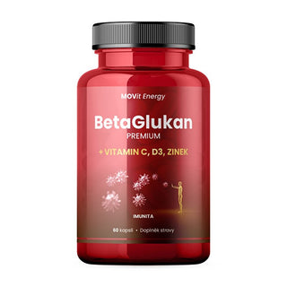 Movit energy BetaGlukan 350 mg + Vitamin C, D3, Zink Premium 60 Kapseln