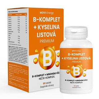Movit energy B-Komplet + Acido folico PREMIUM 90 compresse — Integratore