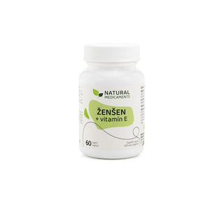 Natural medicaments Ginseng + Vitamina E 60 capsule — Integratore