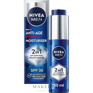Nivea Anti-Age Power Moisturizer SPF 30 Crema rinforzante per uomo 50 ml — Crema viso