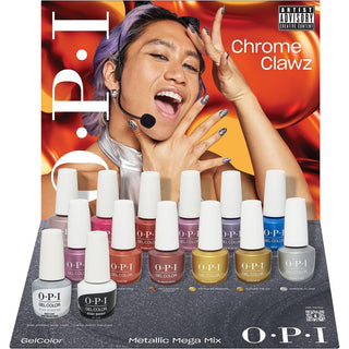 Opi Gel Color Metallic Mega Mix Nagellack-Set 14-teilig