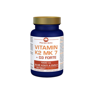 Pharma activ Vitamina K2 MK7 D3 Forte 1000 UI 125 compresse — Integratore