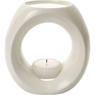 Primavera Lampe Aromalampa Crème Blanche en Céramique