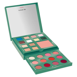 Pupa PupArt M 004 Palette مكياج أخضر للوجه والعينين والشفاه 
