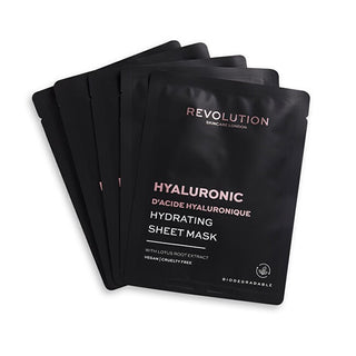 Revolution Skincare 히알루론산 인텐스 하이드레이션 티슈 마스크 세트 5개입